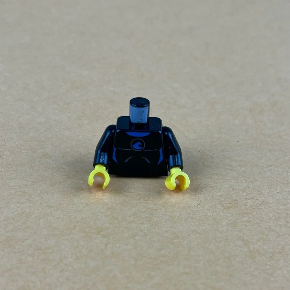 LEGO Scuba Diver Minifigure Torso Male Female Black Diving Suit w/ Blue